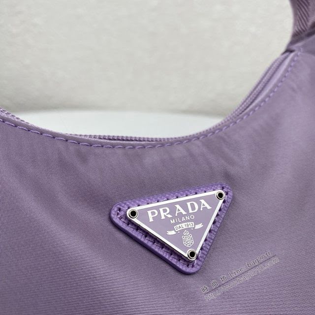 prada女包 普拉達2020專櫃最新款 女士尼龍單肩包 1NE515 Prada升級版HOBO手拎包 Prada腋下包  pyd2308